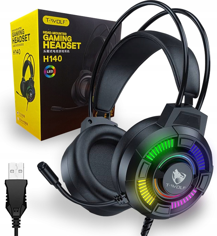 H140 - Headphone Gaming T-WOLF H140