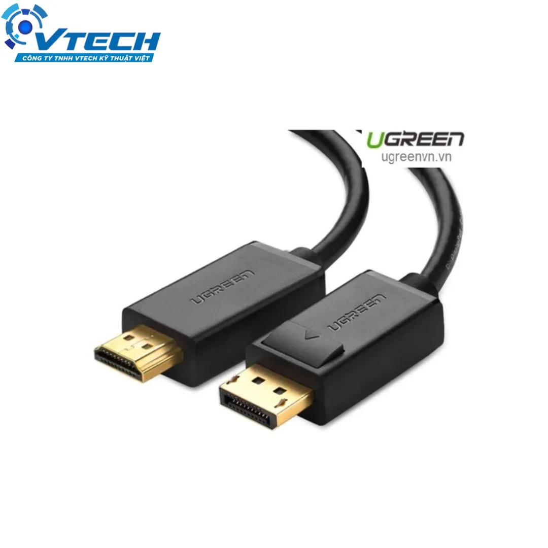 10202 - Cáp Displayport 1.2 to HDMI dài 2m hỗ trợ 4K*2K Ugreen 10202 cao cấp