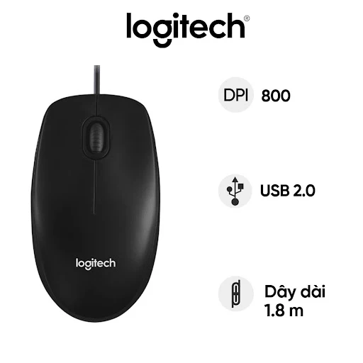 Chuột máy tính Logitech B100