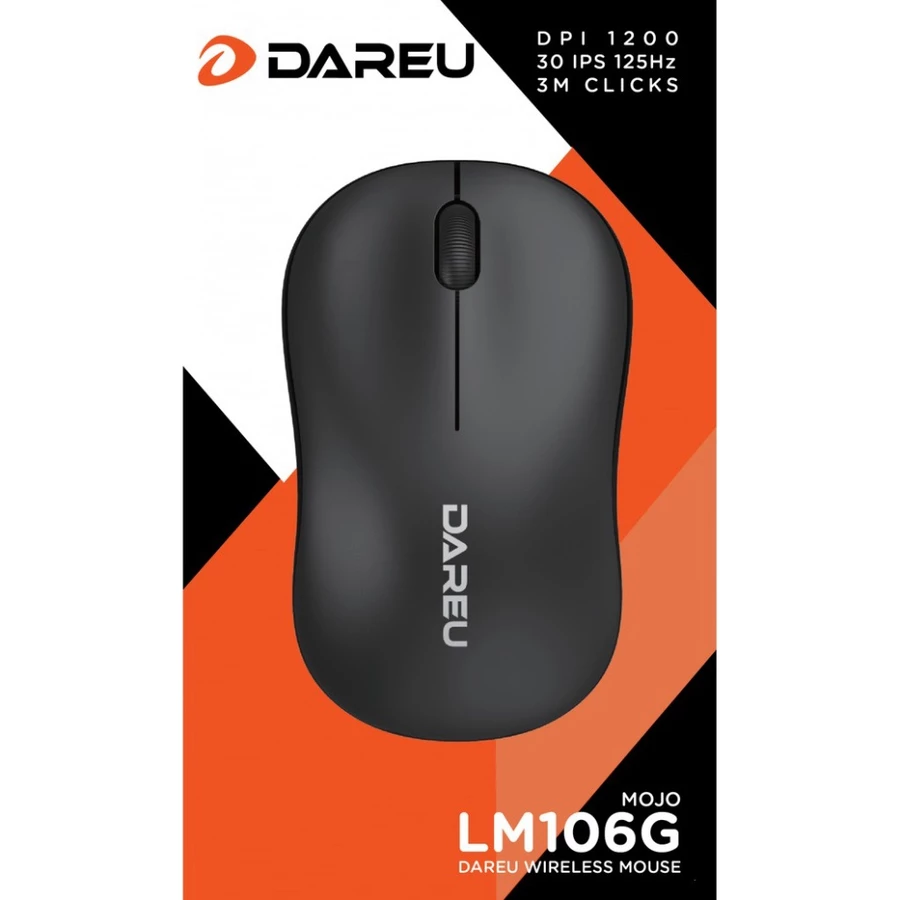 Chuột không dây wiless  DAREU LM106G ĐEN