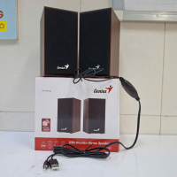 LOA Genius SP-HF180 USB  Wooden Stereo Speakers 2.0 vân gỗ