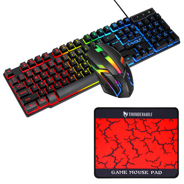 TF800 4 IN 1 - Combo Keyboard + Mouse T-Wolf TF800 4 in 1 ( Key+Mouse+Pad+Head) - 4